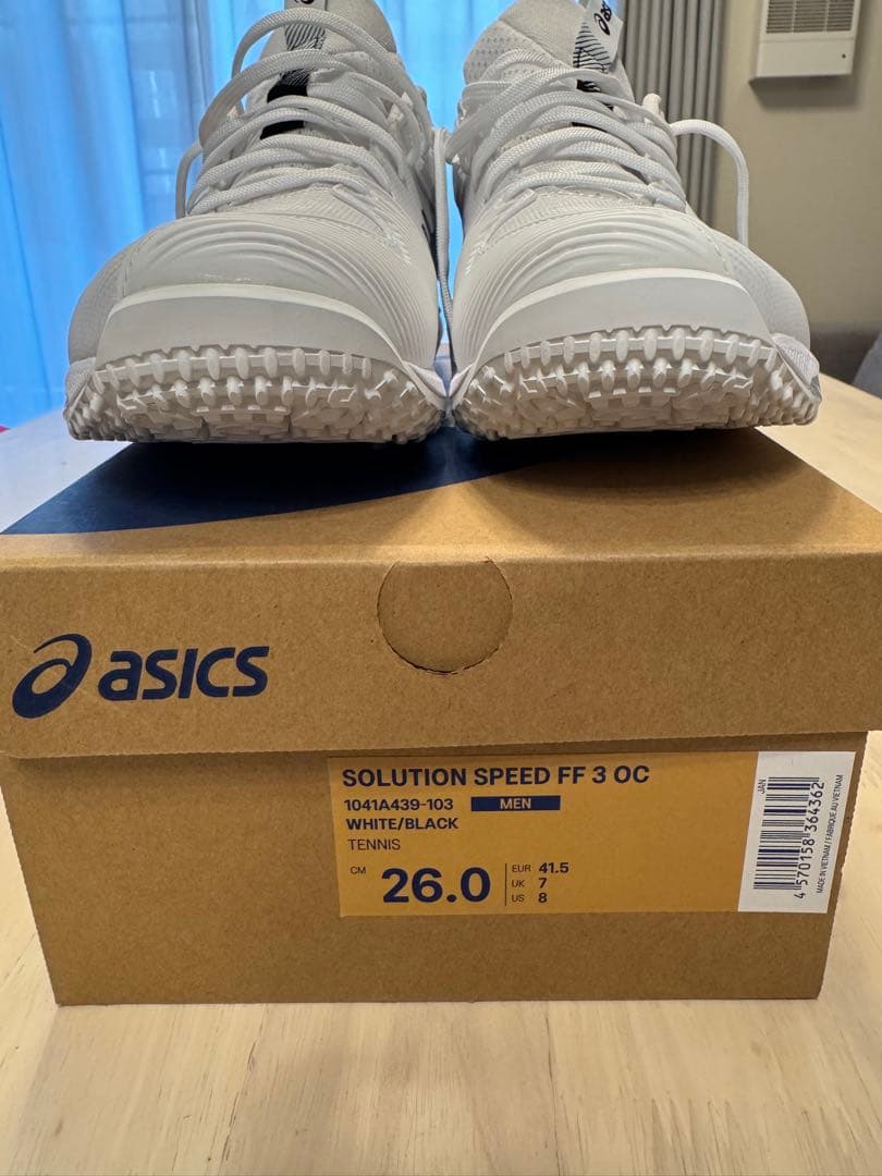 ASICS テニスシューズ ホワイト