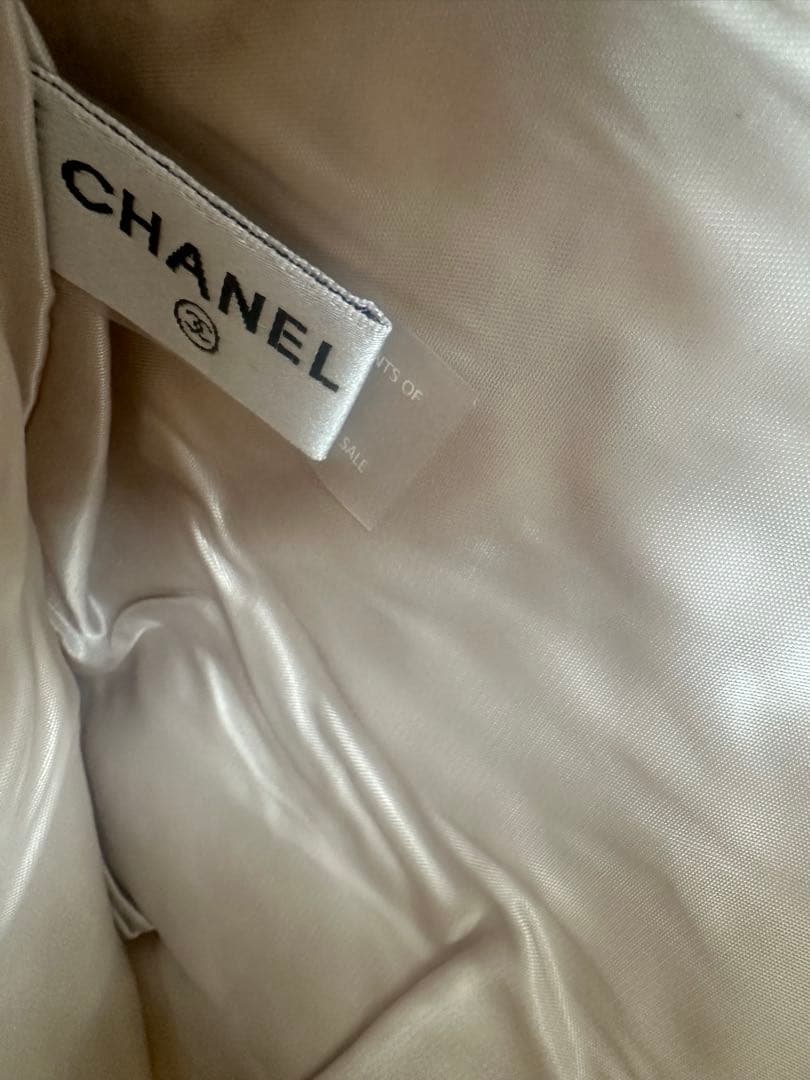 CHANELシャネル☆ノベルティ新品未使用ツイードトートバッグ緑系スパンコール