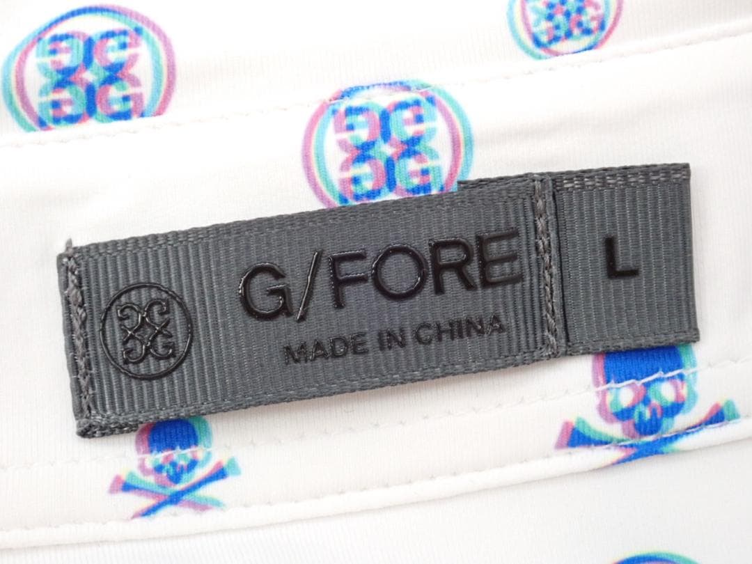 G/FORE ジーフォア ゴルフウェア スカルプリントシャツ Lサイズ
