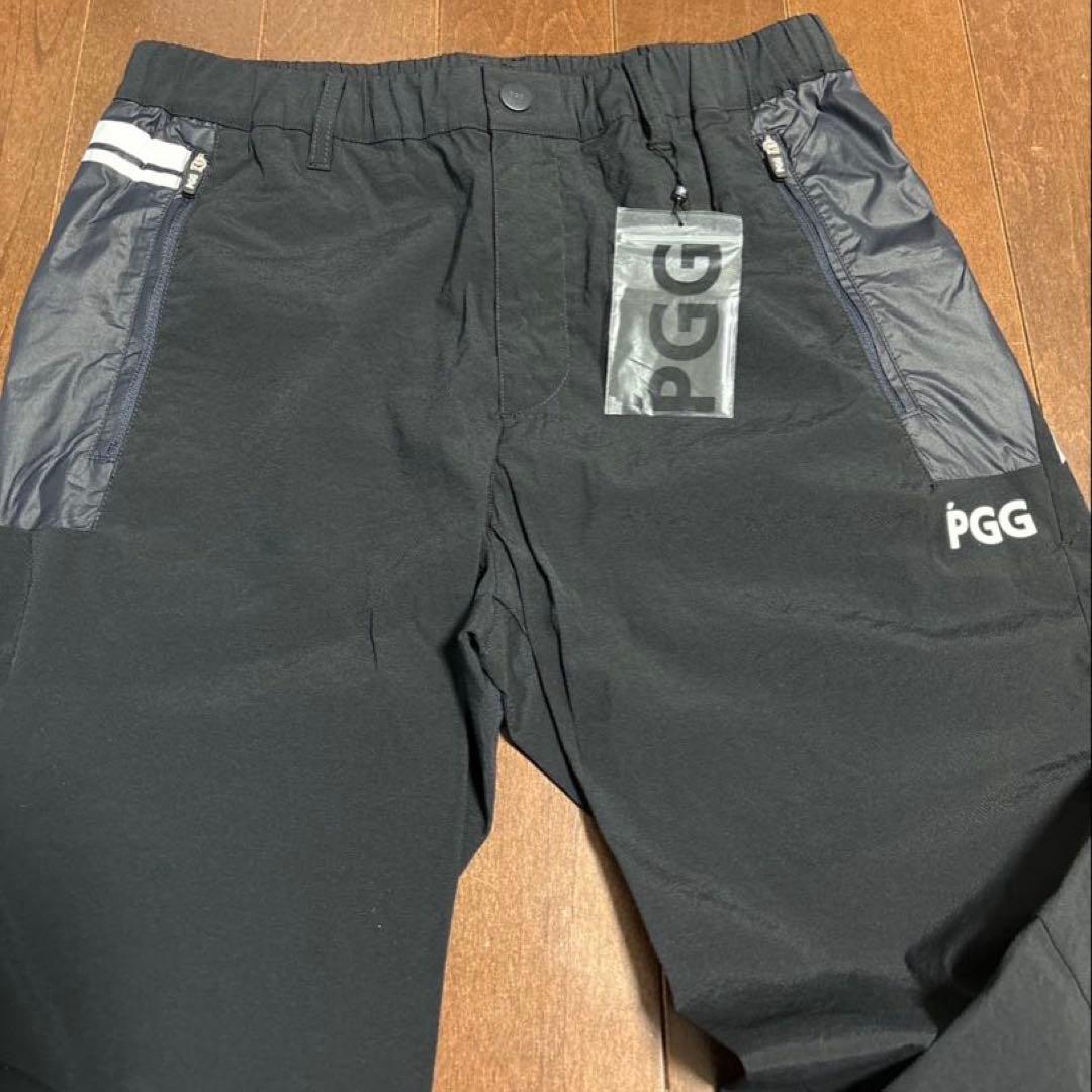パーリーゲイツPGG Ｎｙモノフィラストレッチ濃紺パンツサイズ4