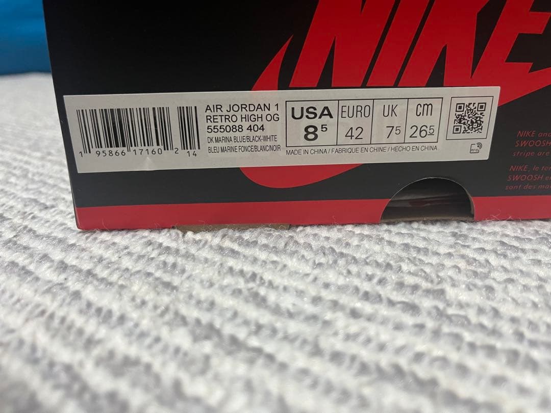 シューズ(男性用) AirJordan1 RetroHighOG DarkMarinaBlue