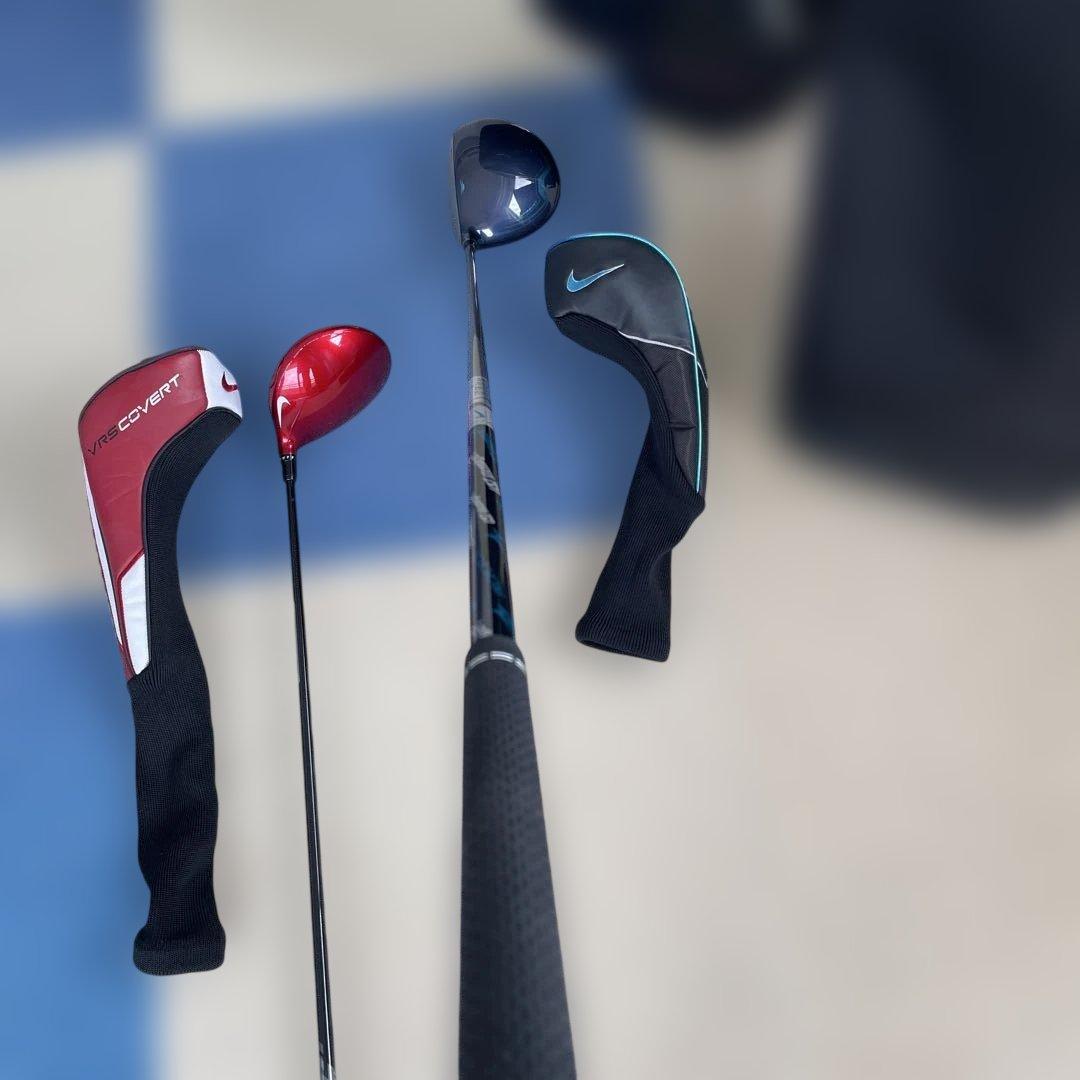 NIKE GOLF キャディバッグ クラブ2本付き