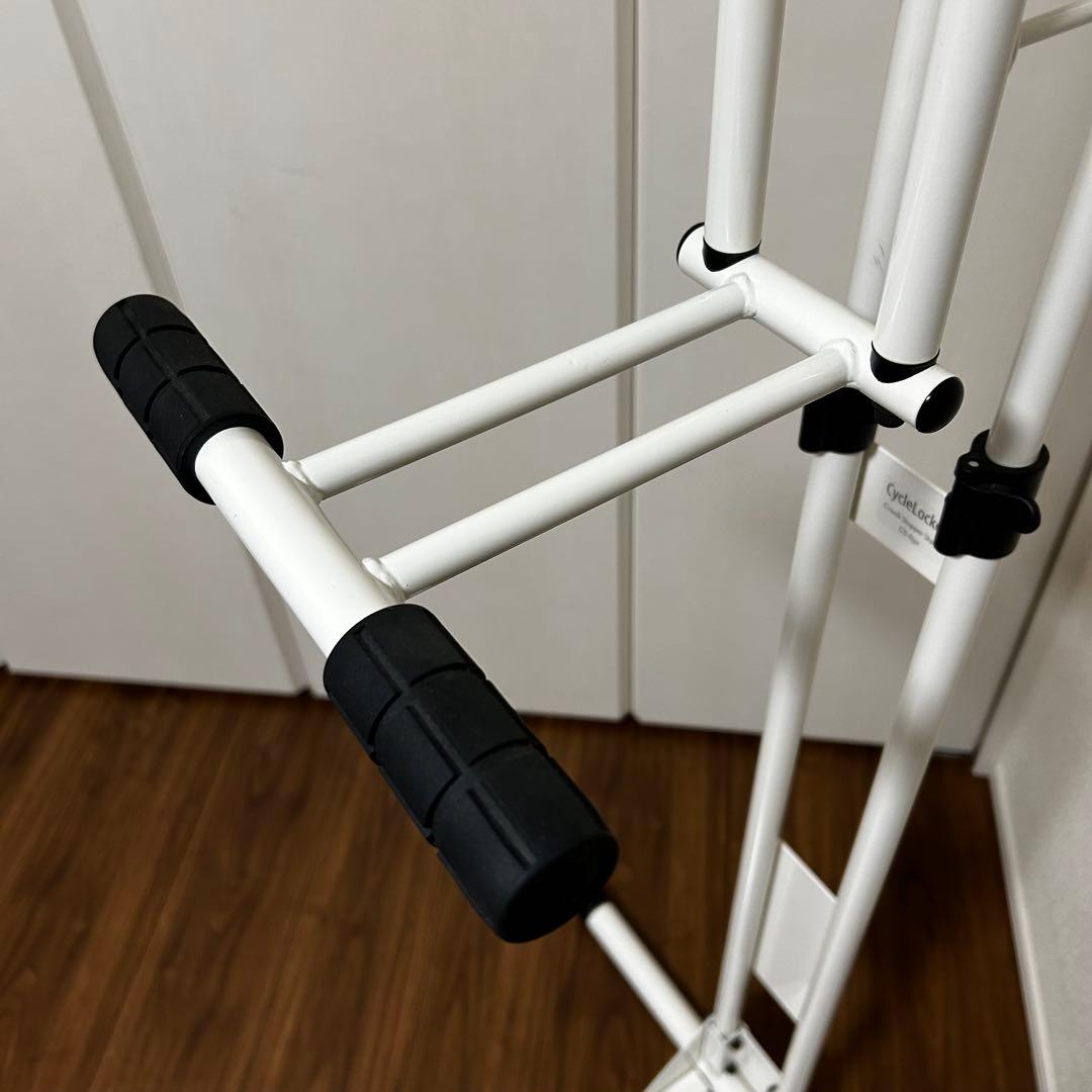 自転車 縦置きスタンド CycleLocker CS-650 ホワイト