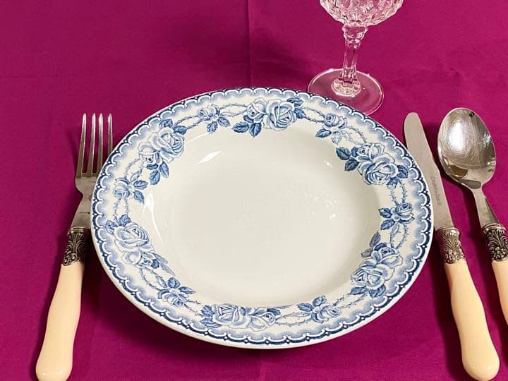 フランスSARREGUEMINES ROSERAIE スープ皿