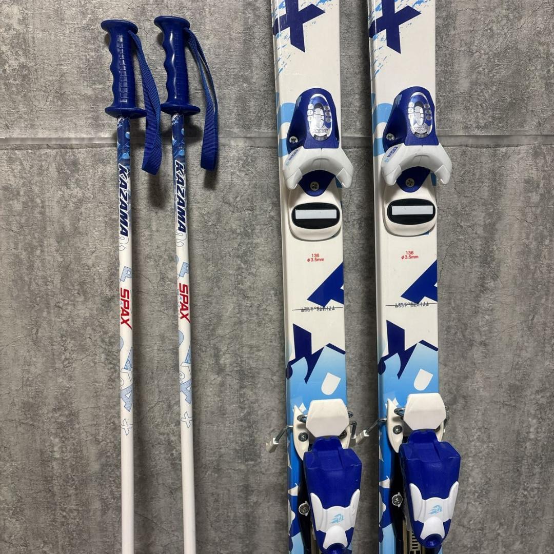 【美品】ジュニアスキー 4点セット 板136㎝ HEAD 23.0〜23.5㎝