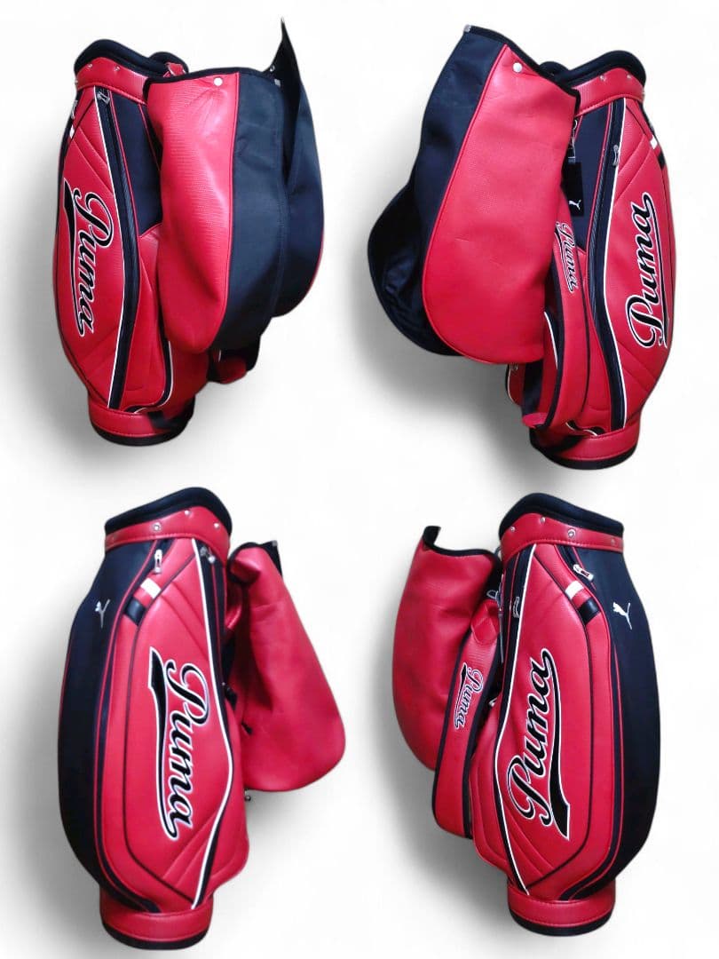 PUMA GOLF　プーマ キャディバッグ 9型　5分割　軽量　レッド×ブラック