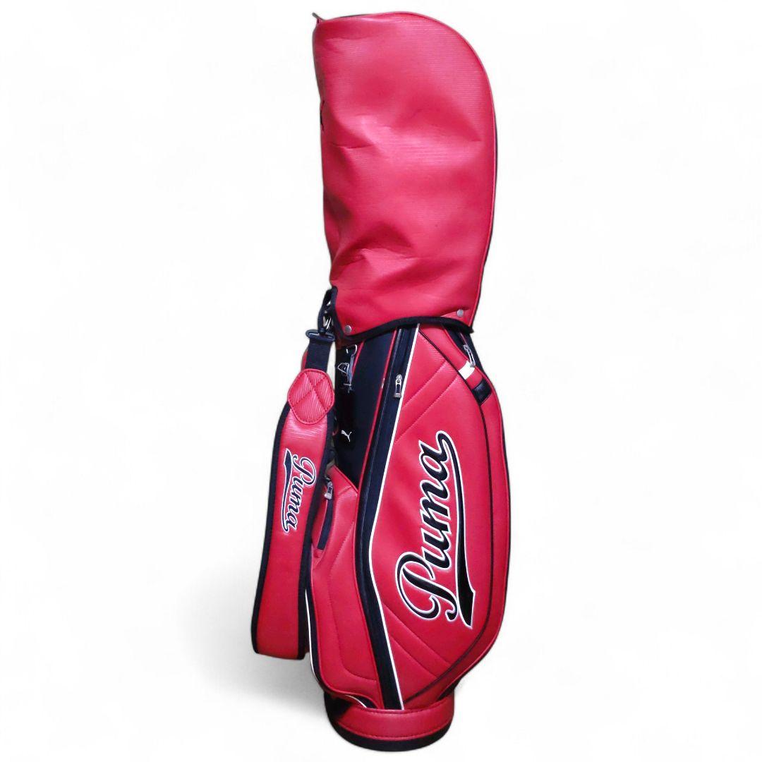 PUMA GOLF　プーマ キャディバッグ 9型　5分割　軽量　レッド×ブラック