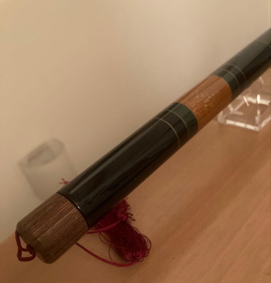 美品　名作精魂カーボン鮎竿/宇崎日新/笹あゆ72