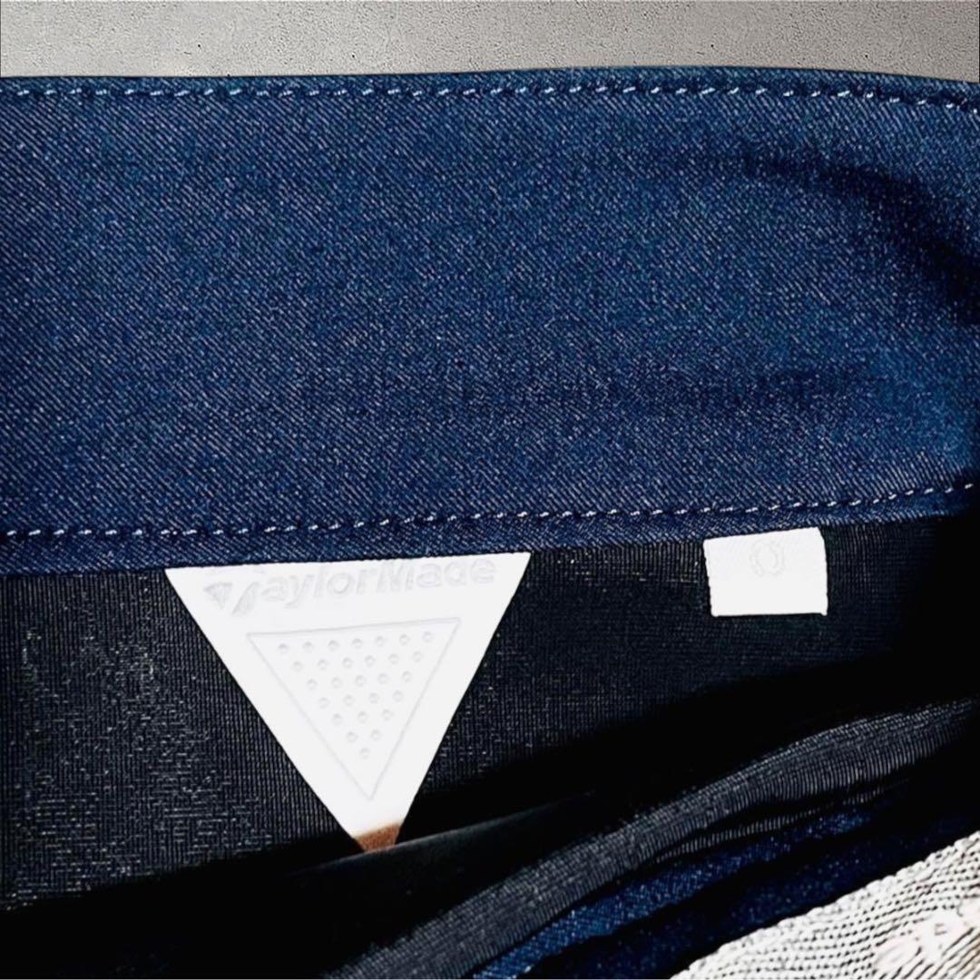 LL【TaylorMade】美品 ゴルフ スカート 紺白 パンツ付 ロゴ 希少