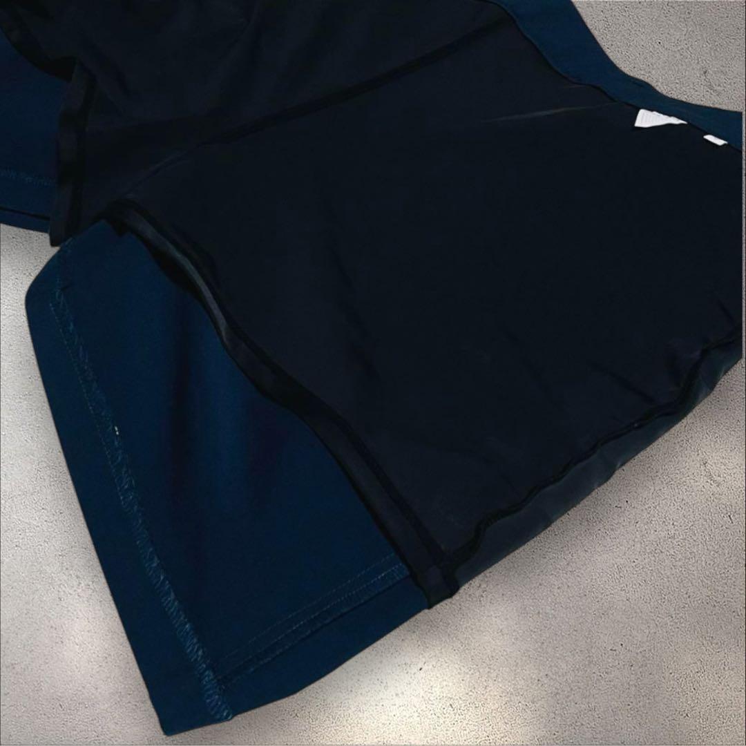 LL【TaylorMade】美品 ゴルフ スカート 紺白 パンツ付 ロゴ 希少