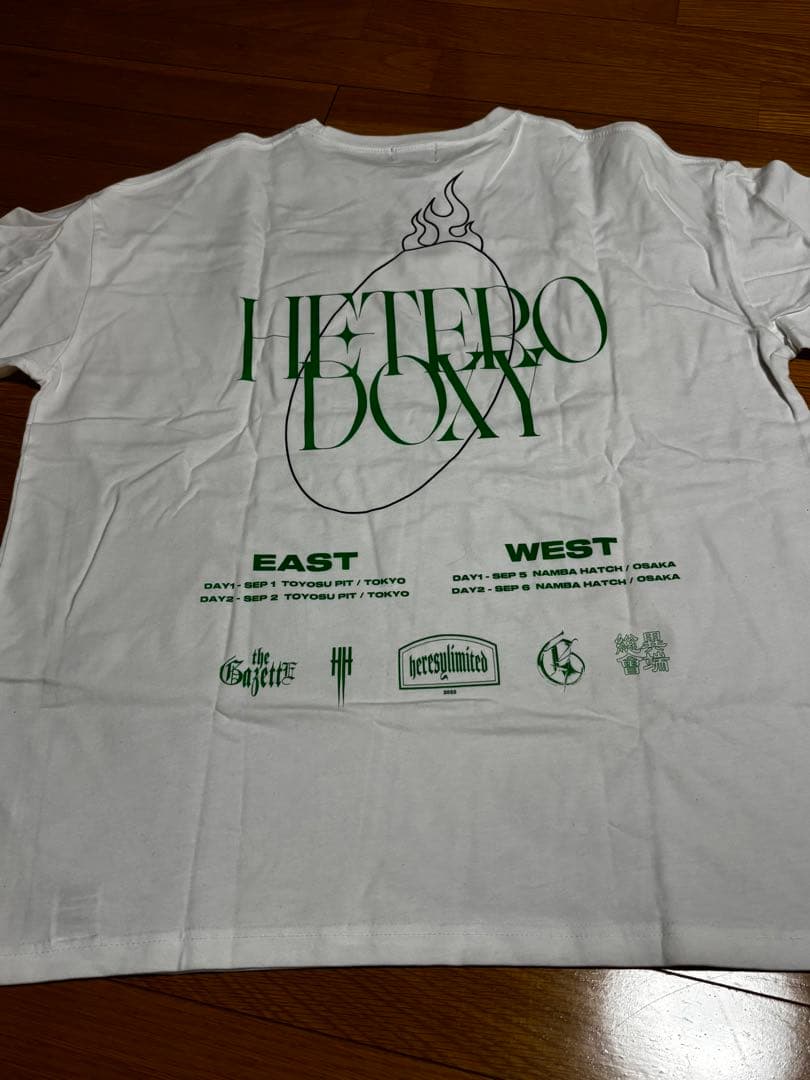 the GazettE異端総會 HETERODOXY Tシャツ／ホワイト