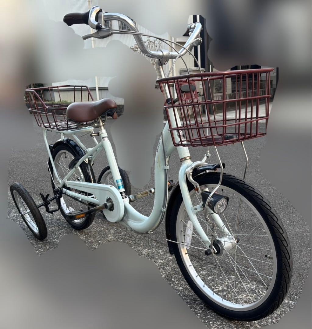 値下げ❗️ シティサイクル カゴ付き　倒れない　自転車　高齢者　四輪