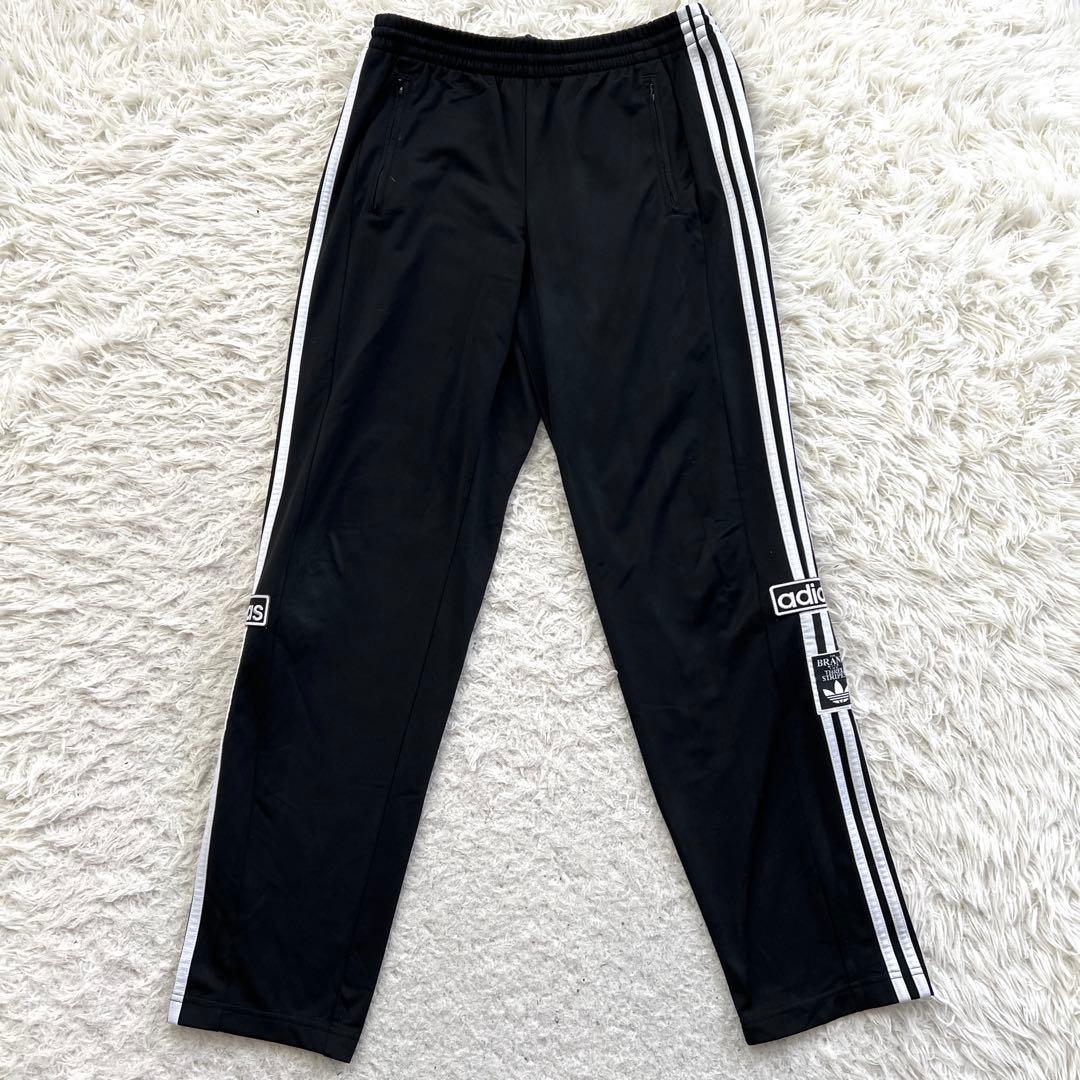 adidas トレフォイル　刺繍　ジャージ　パンツ　洗える