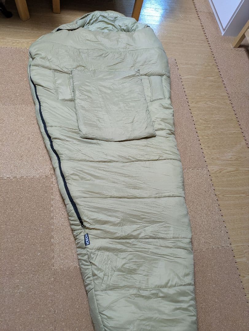 【美品】ICECO 寝袋 マミー型 MB215K シュラフ ICECO