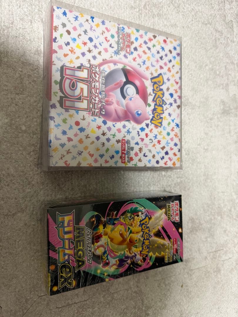 清*輝様 ポケモンカード151BOX、MEGAドリームexボックス　シュリンク付