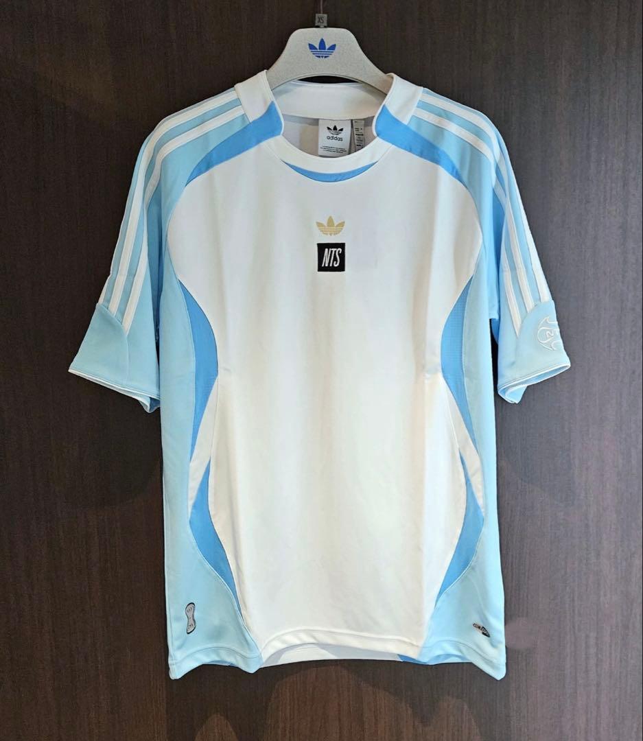 新品S Adidas×NTS RADIO半袖Tシャツ ブルー JI5132