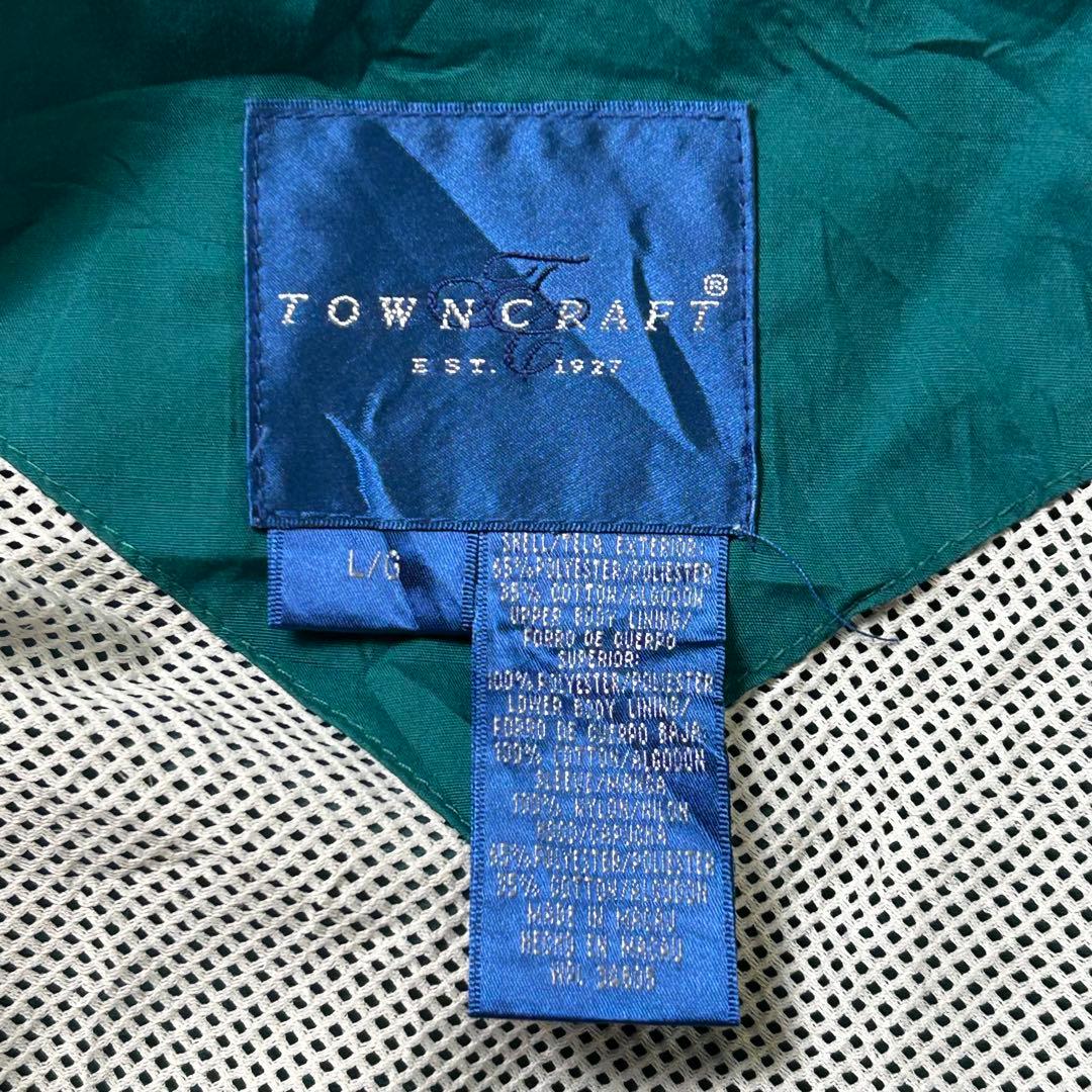 90s TOWNCRAFT フィッシングジャケット 短丈身幅広めヴィンテージ L