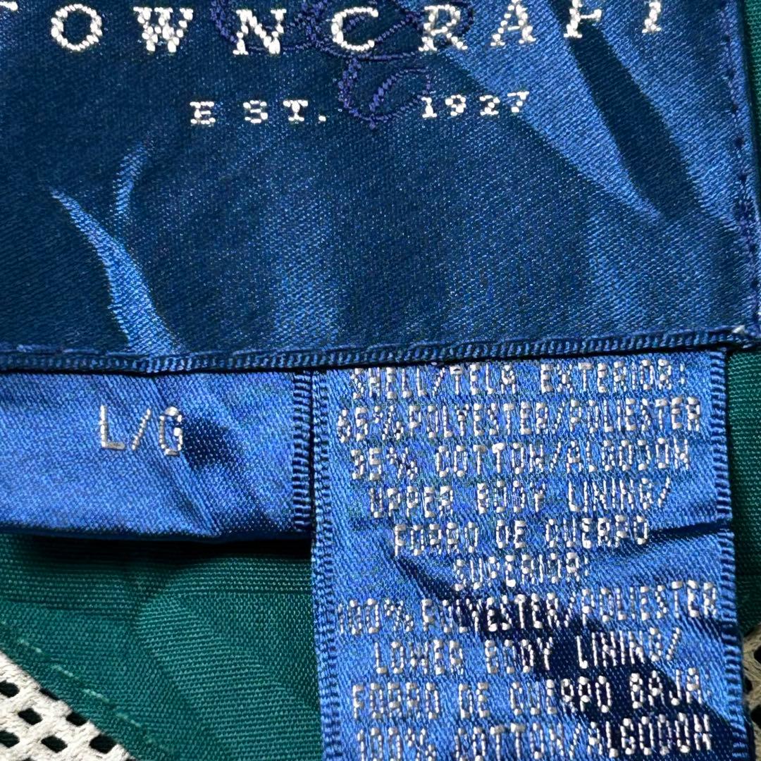 90s TOWNCRAFT フィッシングジャケット 短丈身幅広めヴィンテージ L