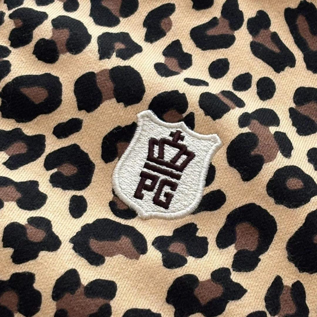 PEARLY GATES パーリーゲイツ ジップジャケット ベージュ レオパード
