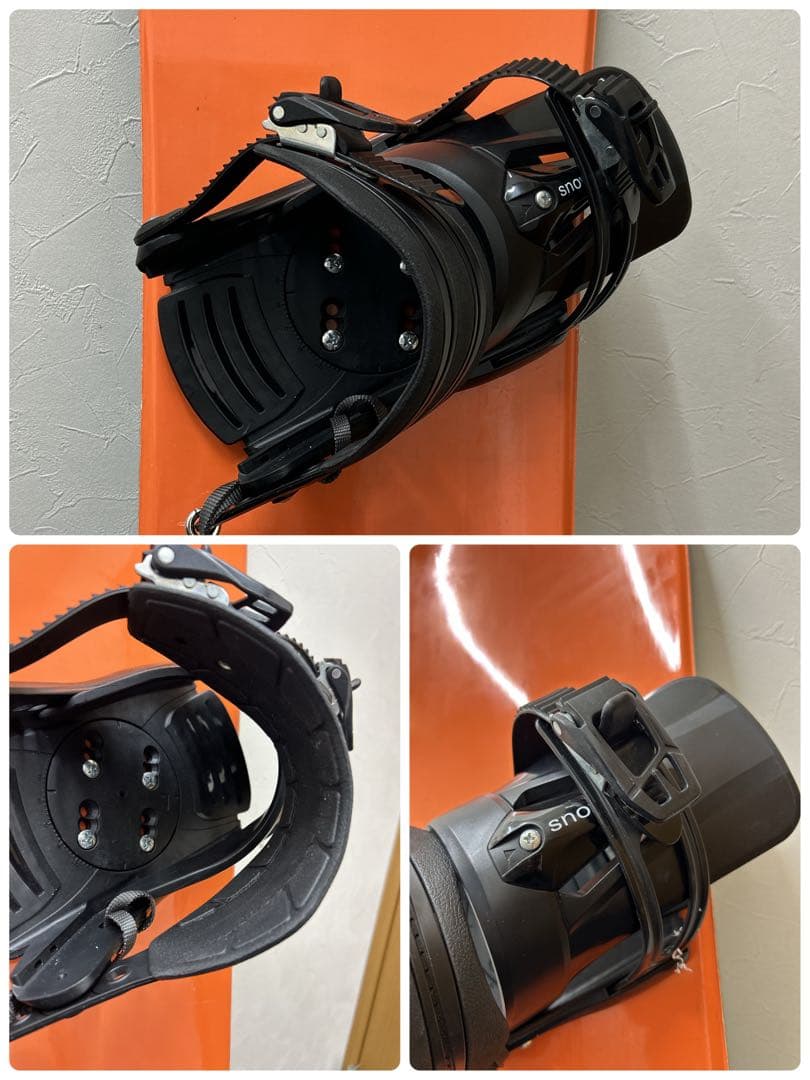 中古品　スノーボード118cm 3点セット(A-20)