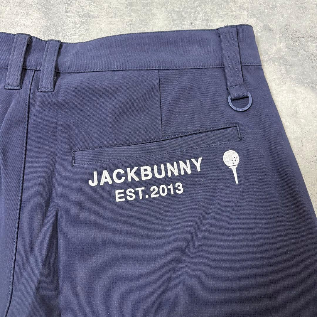【新品】ジャックバニー　ストレッチパンツ　Mサイズ　ネイビー　ティーマーク