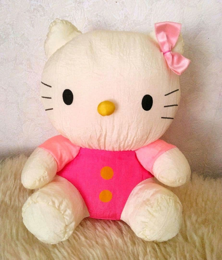 激レア1990年代　ハローキティ　バルーンキッズシャカシャカ　ぬいぐるみ　当時物