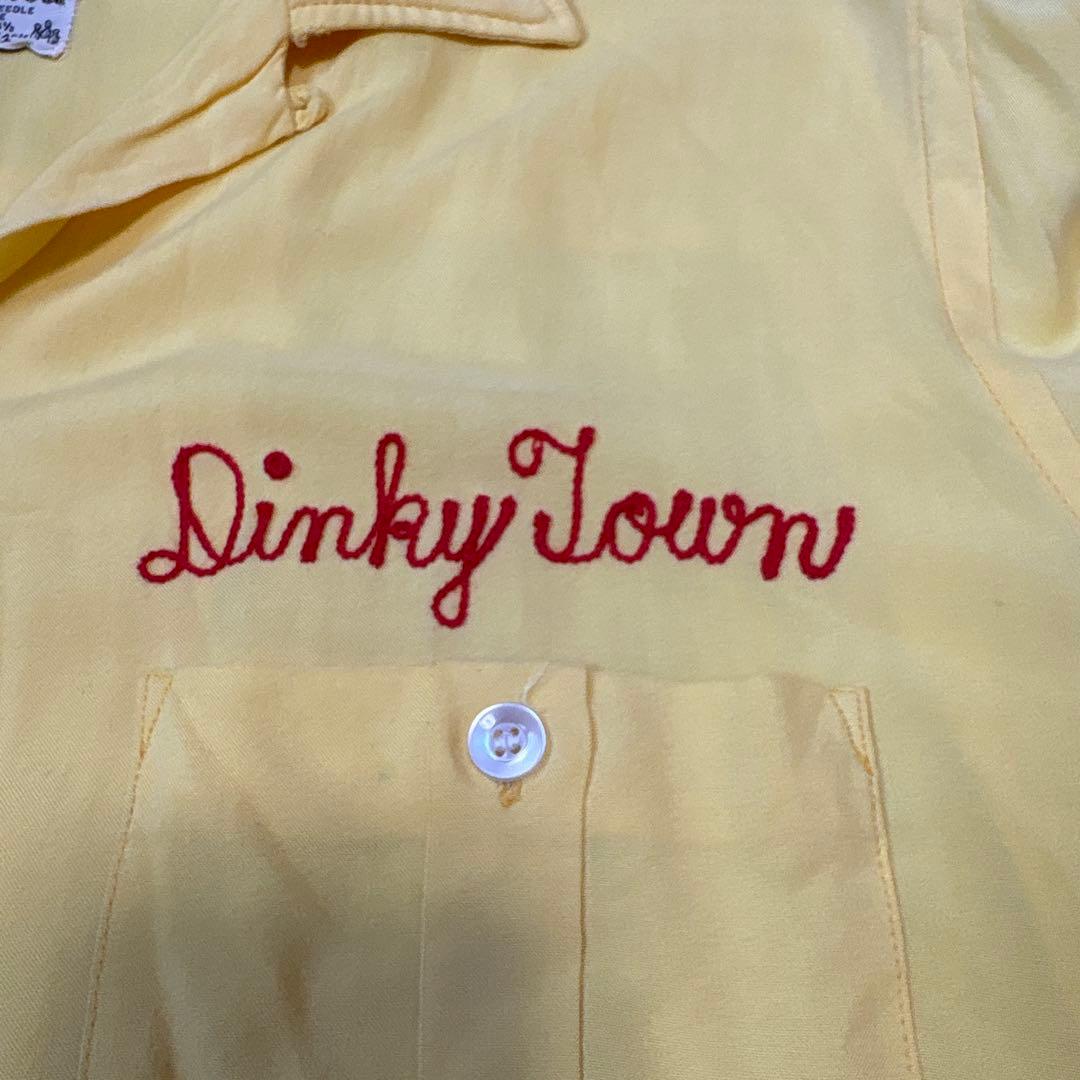 Hilton ボーリングシャツ　イエロー　Mサイズ　70s