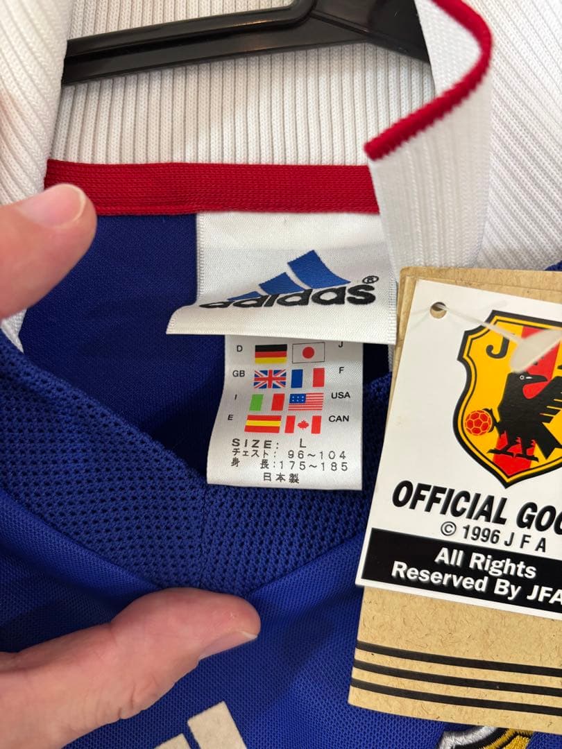 99-00 日本代表　三浦知良　adidas 直筆サイン入り タグ付き