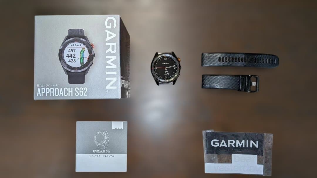 【美品】Garmin Approach S62　日本正規品　大画面で視認性抜群！