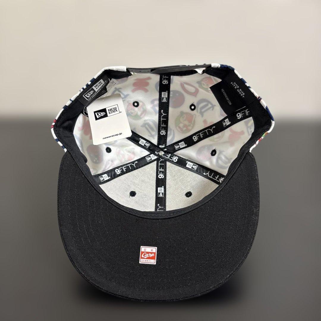 【新品未使用】広島東洋カープ キャップ NEW ERA 総柄