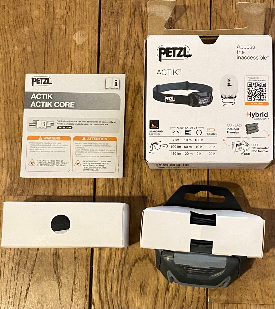 新品未使用　PETZL ACTIK 450 ヘッドランプ