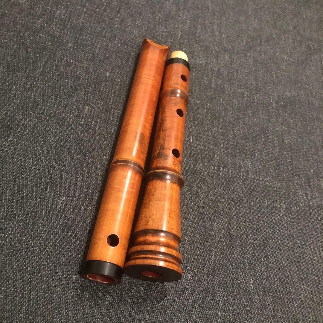 尺八　木管　1尺9寸　蝴蝶