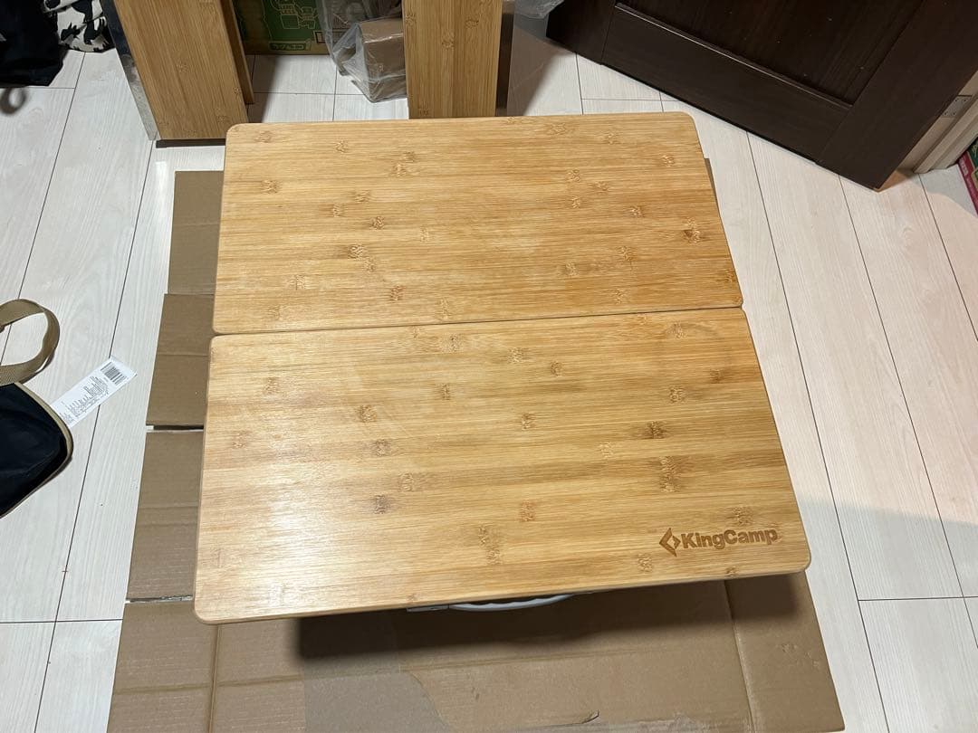 「値下げ」(訳あり)KingCamp折りたたみ焚き火バーベキューローテーブル