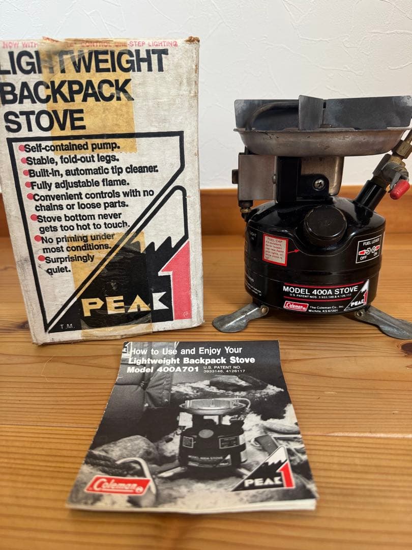 Coleman コールマンPEAK1 MODEL 400Aストーブ要メンテナンス