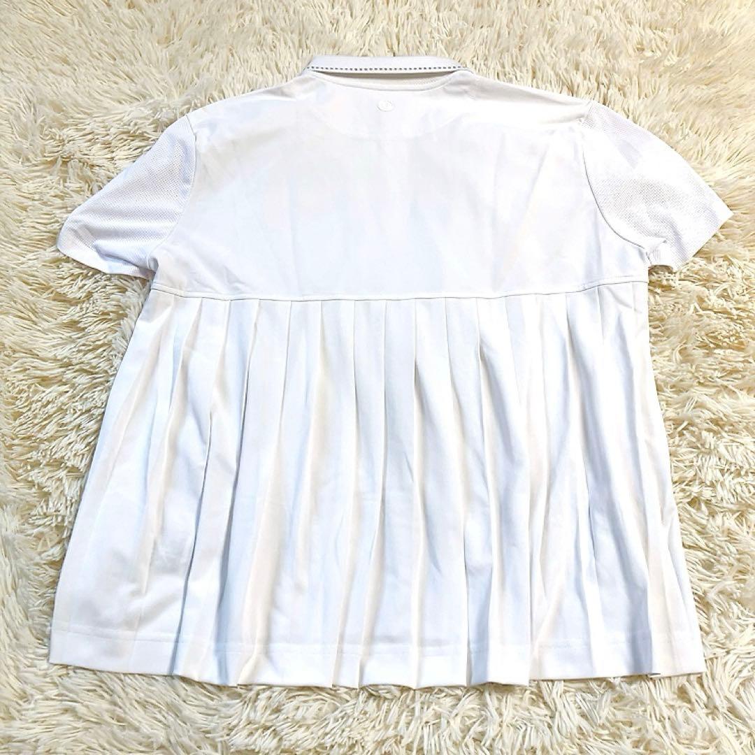 【美品】BRIEFING　バックプリーツ RF 半袖ポロシャツ　ホワイト　S