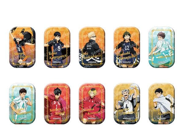 ハイキュー！！スクエア缶バッジ【BOX】(横断幕第一弾）＜セブンネット限定＞