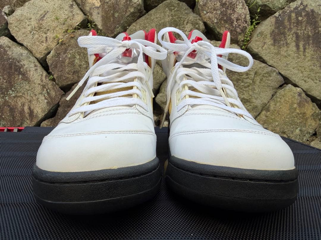 シューズ(男性用) Nike Air Jordan 5 Retro \"Fire Red\"