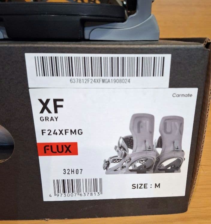 FLUX XF グレー スノーボードビンディング M
