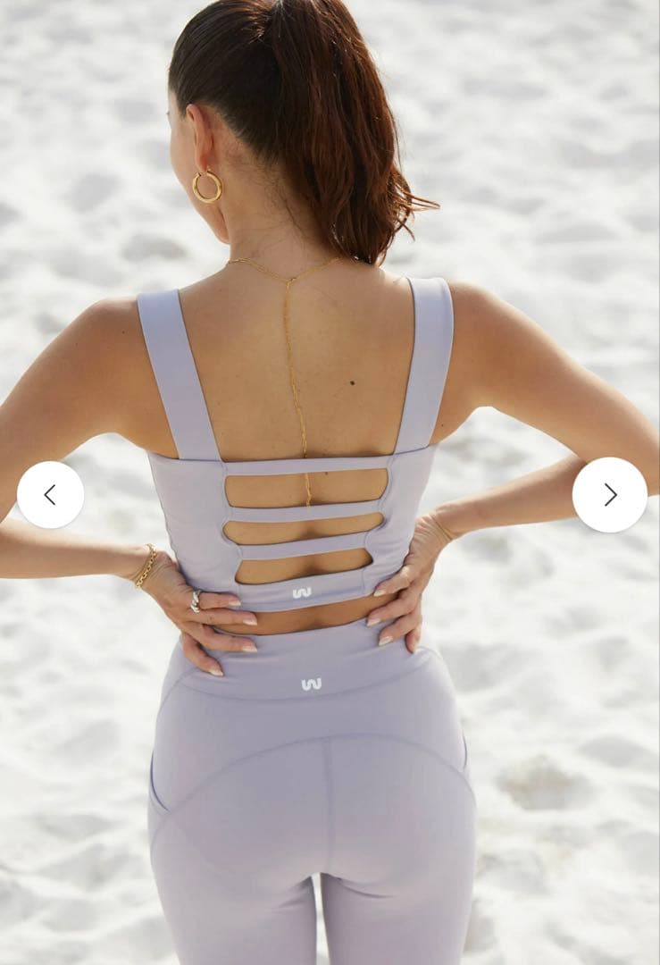 新品・未使用・Werthy 野沢和香　トップス　Sサイズラベンダー　YOGA