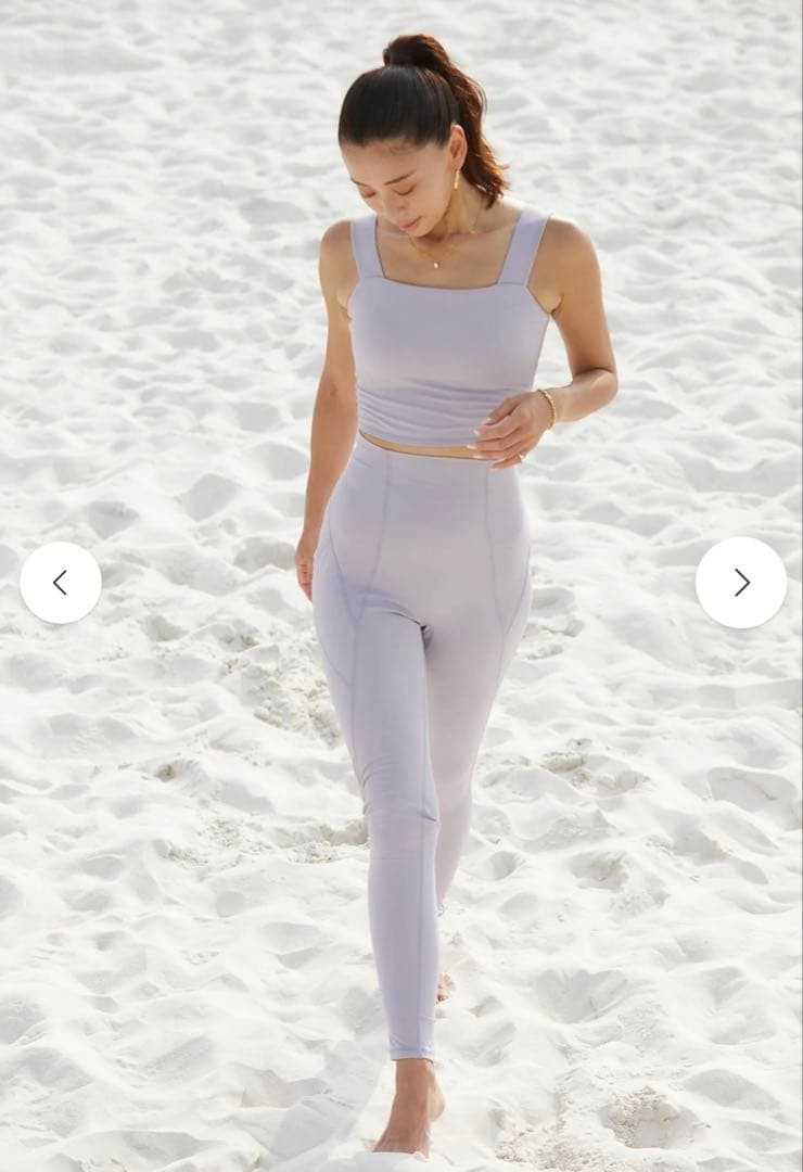 新品・未使用・Werthy 野沢和香　トップス　Sサイズラベンダー　YOGA