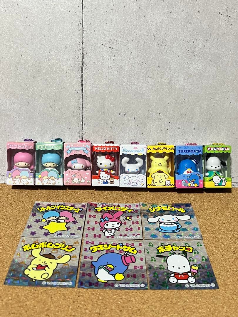 サンリオキャラクターズチョコボックス　7種 + シークレット + シール 6種
