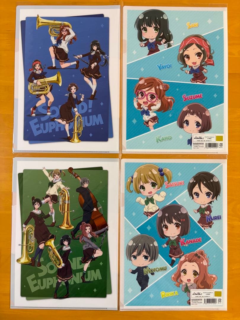 卒業生 1・2・3年生A4クリアファイル2枚セット 響け!ユーフォニアム3