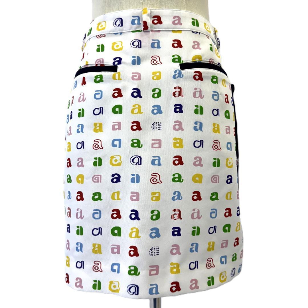 【極美品】アルチビオ archivio ゴルフウェア 総柄 ミニスカート 38M