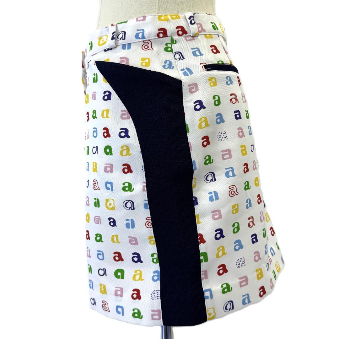 【極美品】アルチビオ archivio ゴルフウェア 総柄 ミニスカート 38M