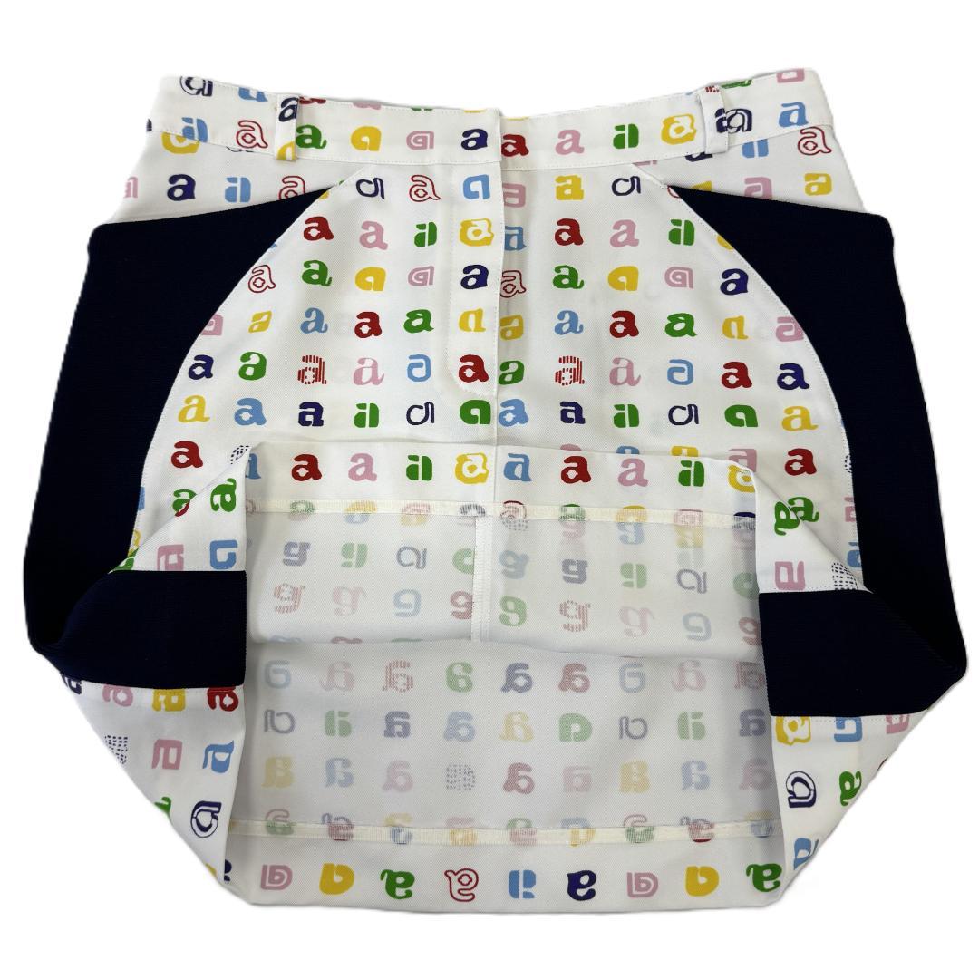 【極美品】アルチビオ archivio ゴルフウェア 総柄 ミニスカート 38M