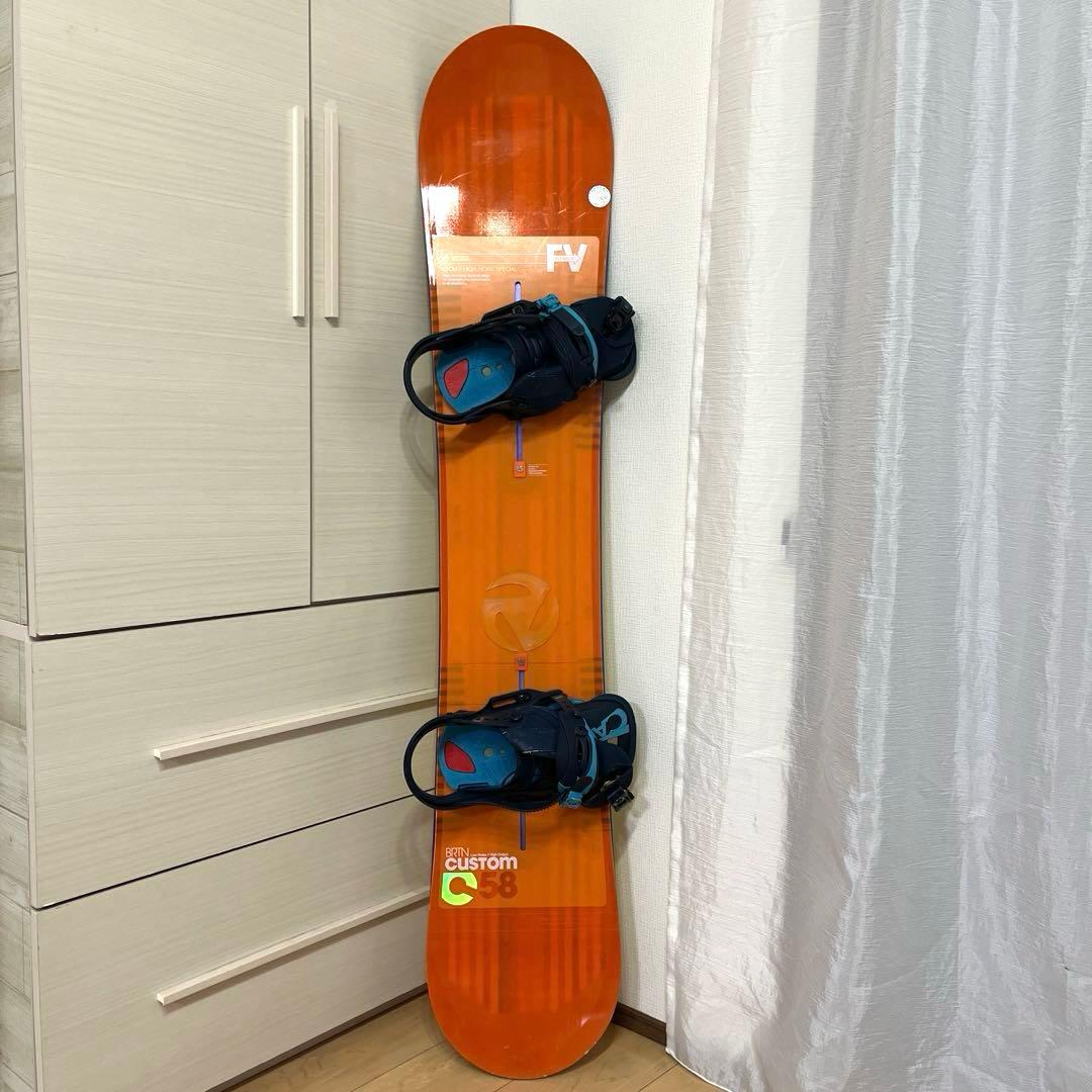 BURTON CUSTOM FLYING V 158cm スノーボードケース付き