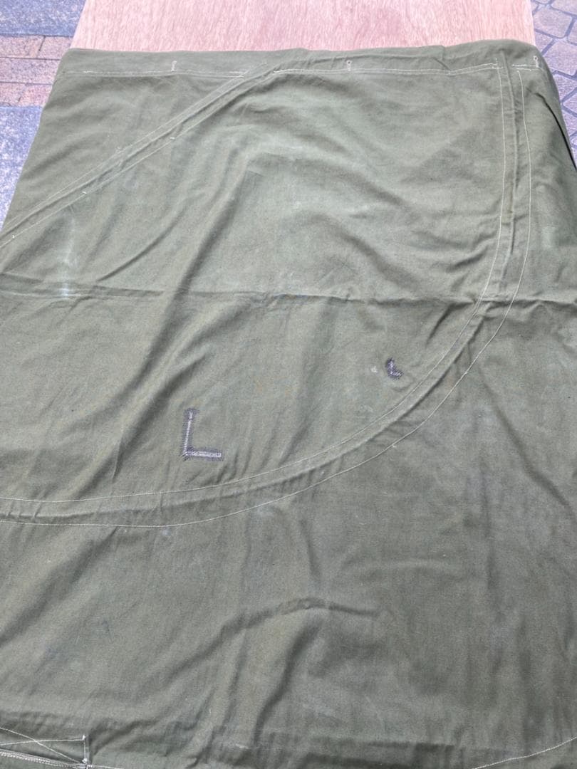 ★ USED ルーマニア軍 放出 ポンチョ テントシート パラトカ オリーブ