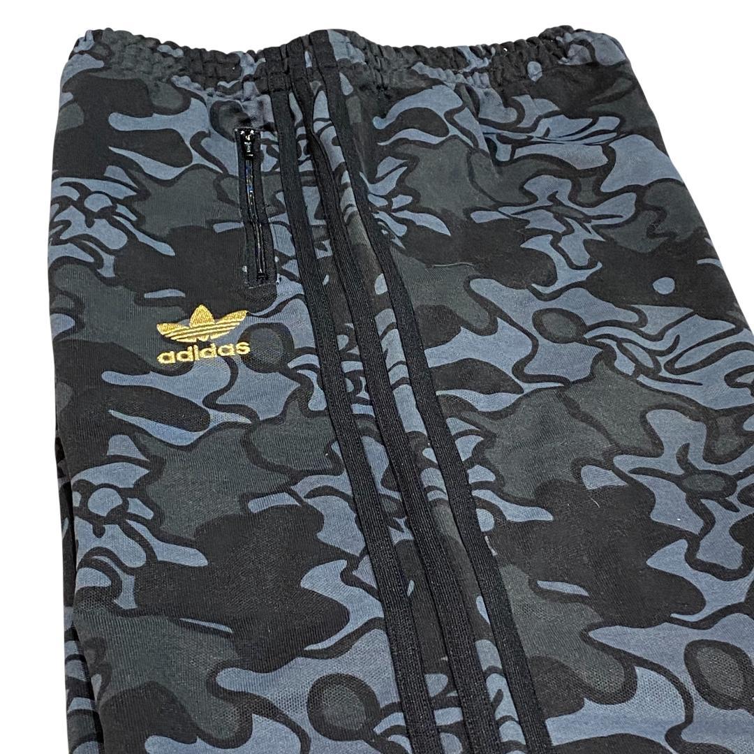 ADIDAS アディダス オリジナルス サイドライン パンツ L 迷彩 グレー系