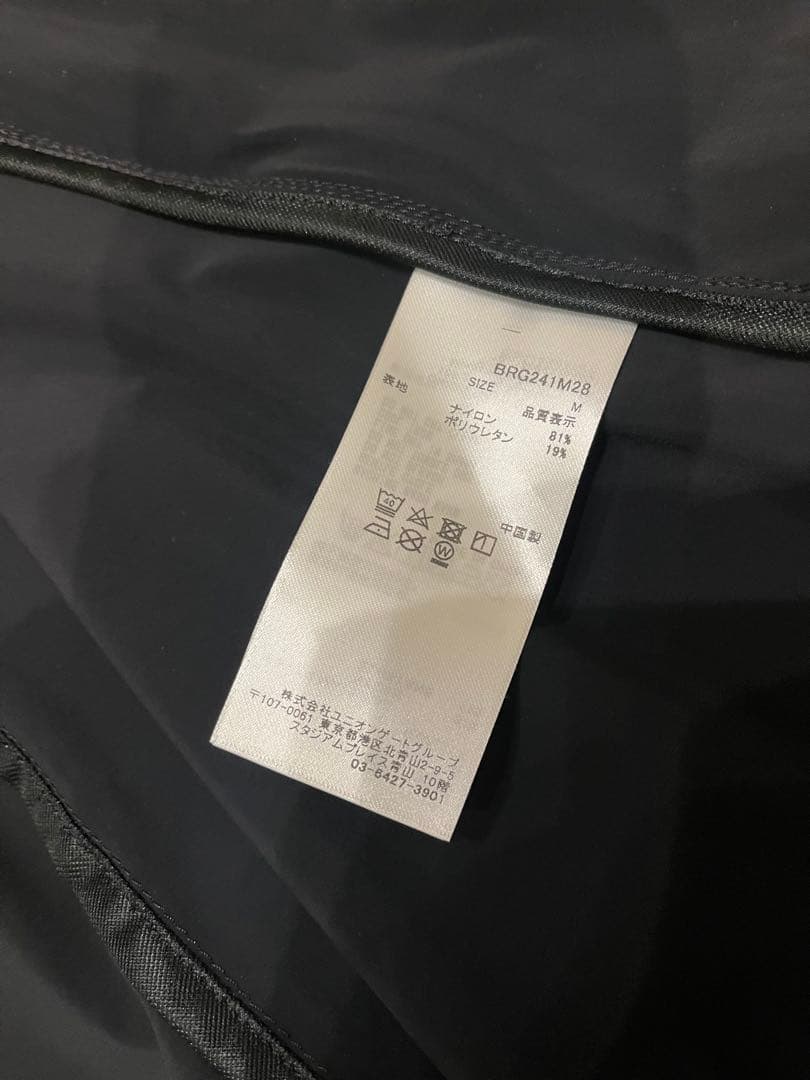 ブリーフィング ゴルフ 黒 MS POCKETABLE WIND BLOUSON