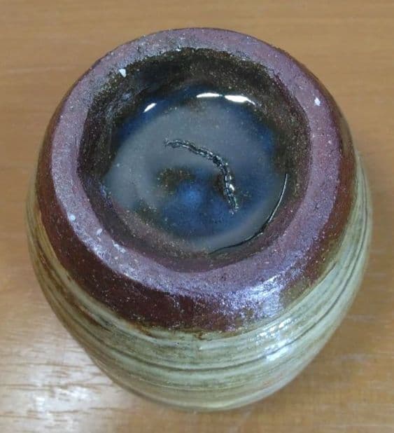 人間国宝 金城次郎 立ぐい(魚紋) 栞 共箱 美品 壺屋焼 やちむん 壷屋焼
